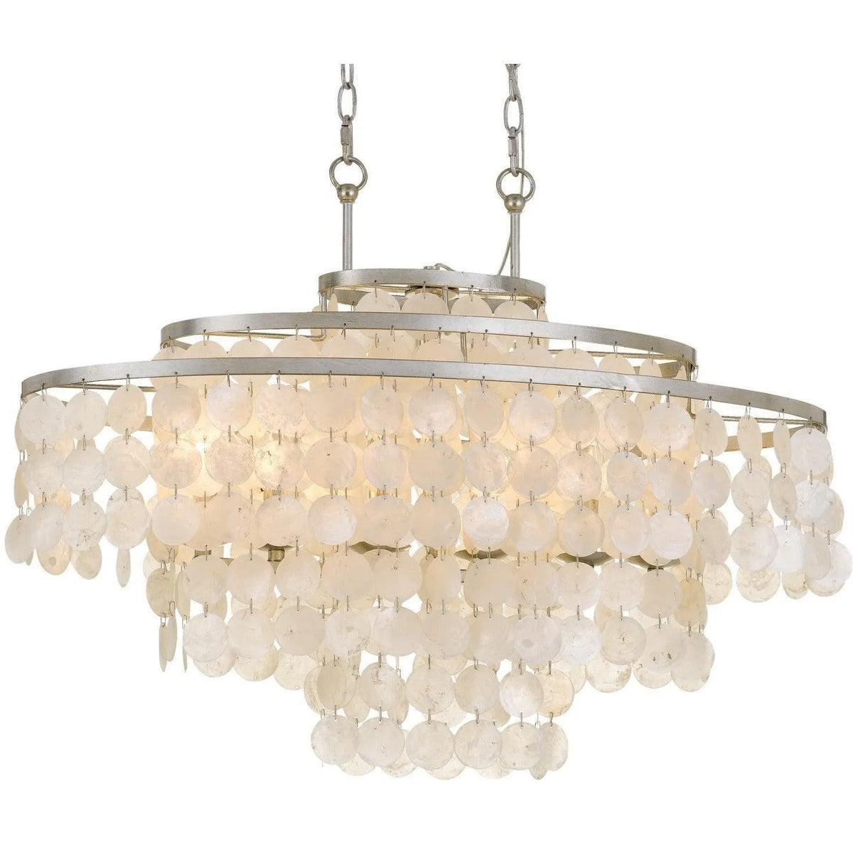 Crystorama - Brielle Six Light Chandelier - BRI-3009-SA | Montreal Lighting & Hardware