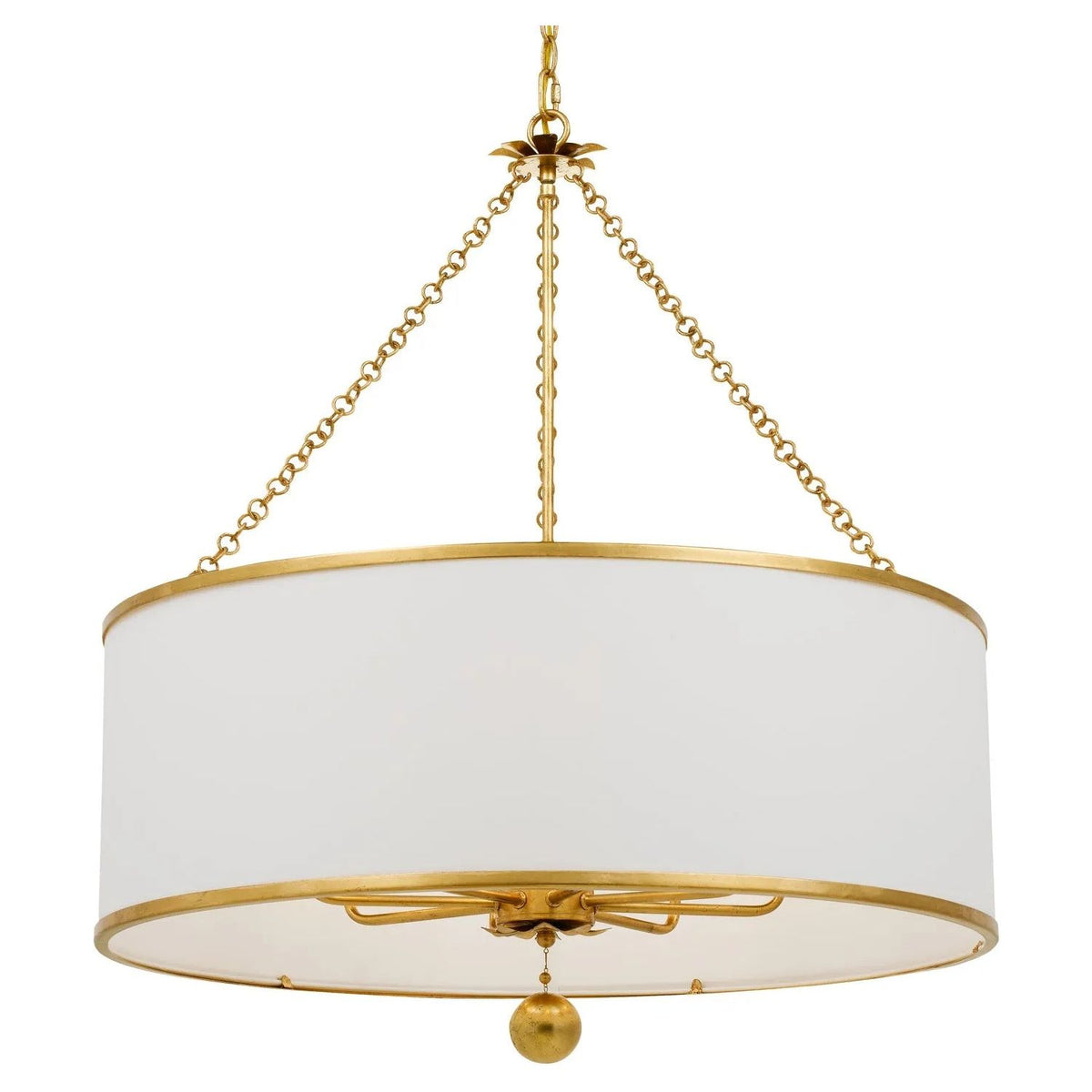 Crystorama - Broche Chandelier - Drum - 515-GA | Montreal Lighting & Hardware