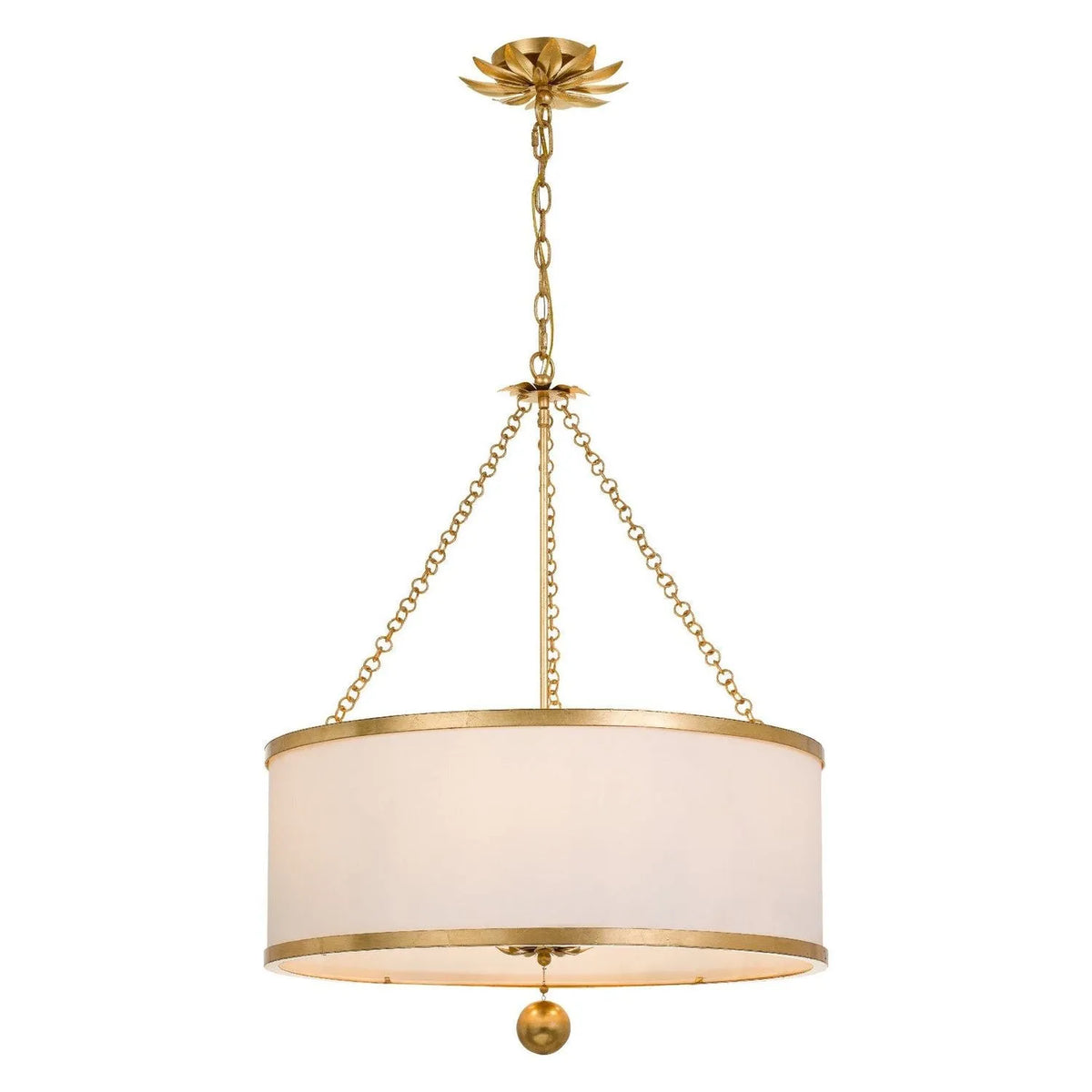 Crystorama - Broche Chandelier - Drum - 518-GA | Montreal Lighting & Hardware