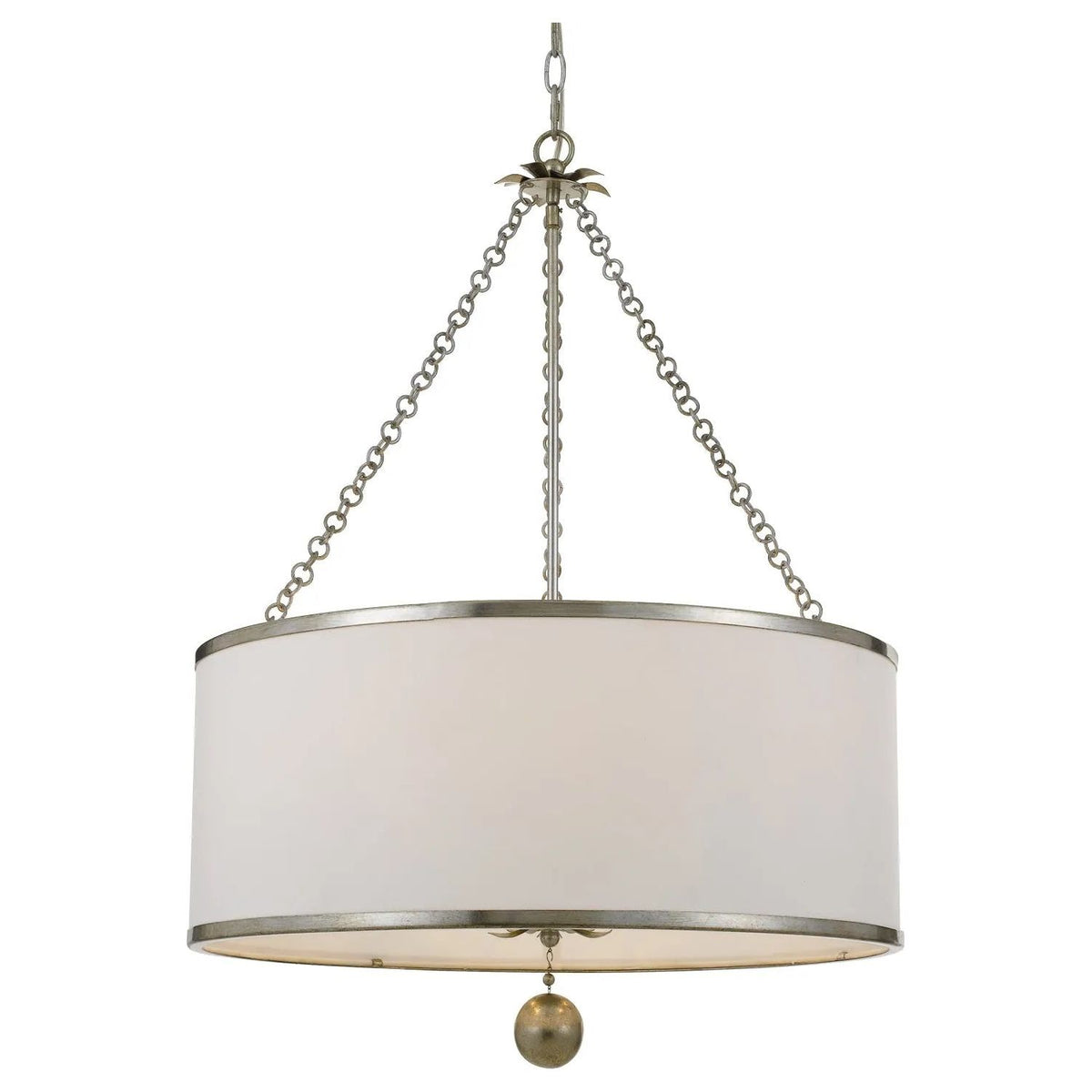 Crystorama - Broche Chandelier - Drum - 518-SA | Montreal Lighting & Hardware