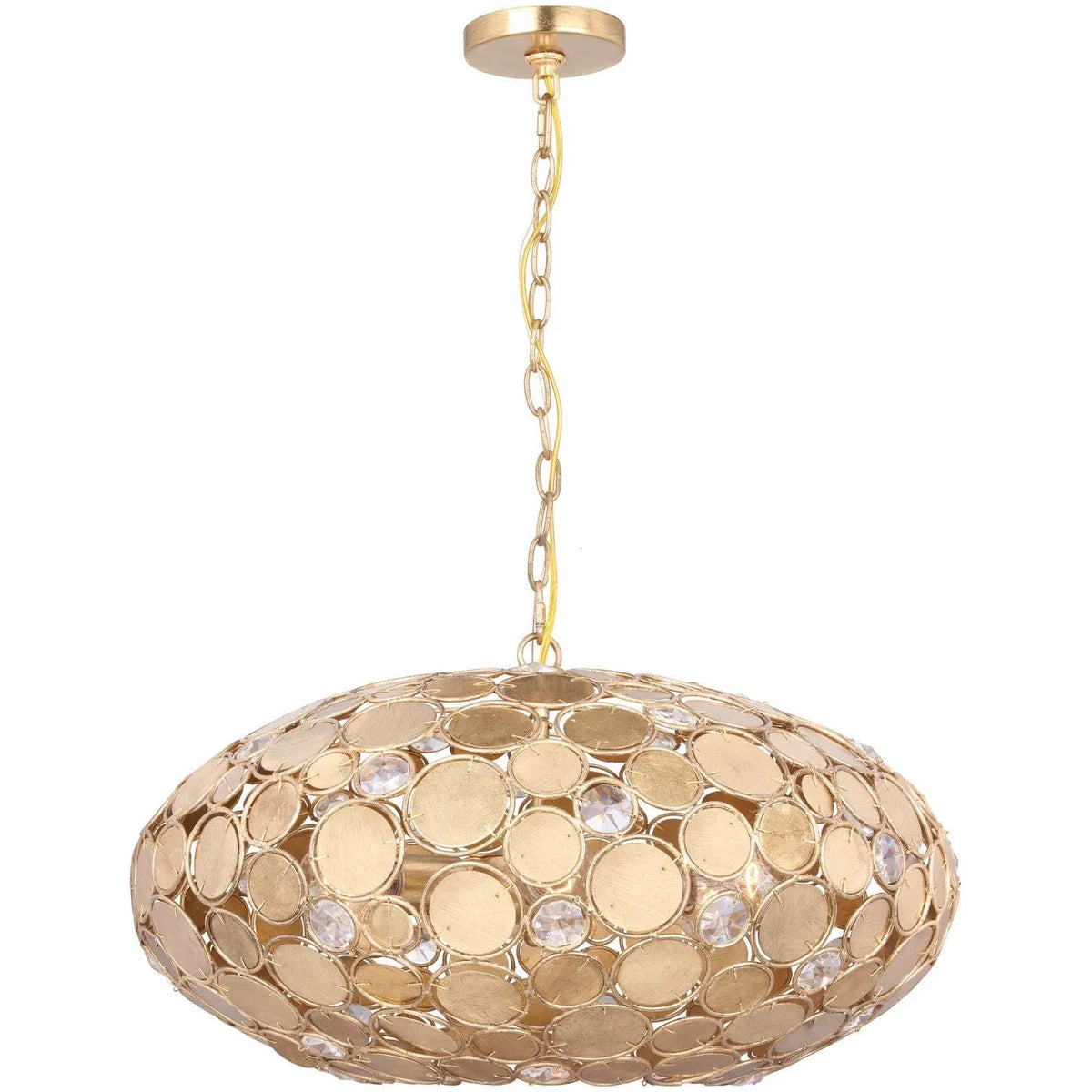 Crystorama - Broche Chandelier - Ring - 569-GA | Montreal Lighting & Hardware