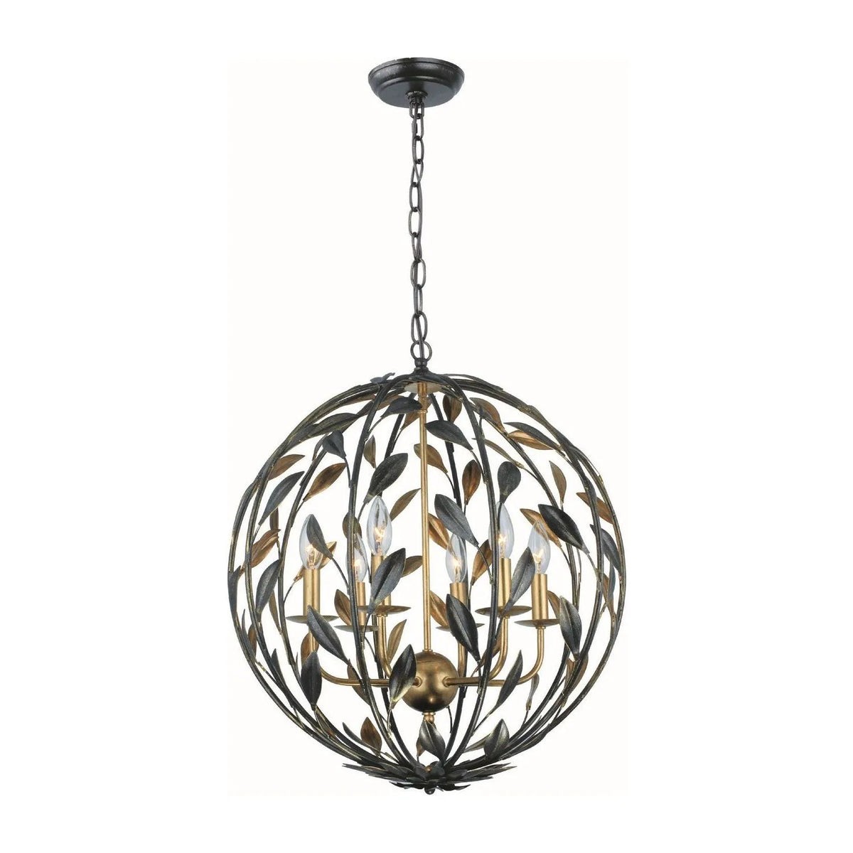 Crystorama - Broche Chandelier - Sphere - 506-EB-GA | Montreal Lighting & Hardware