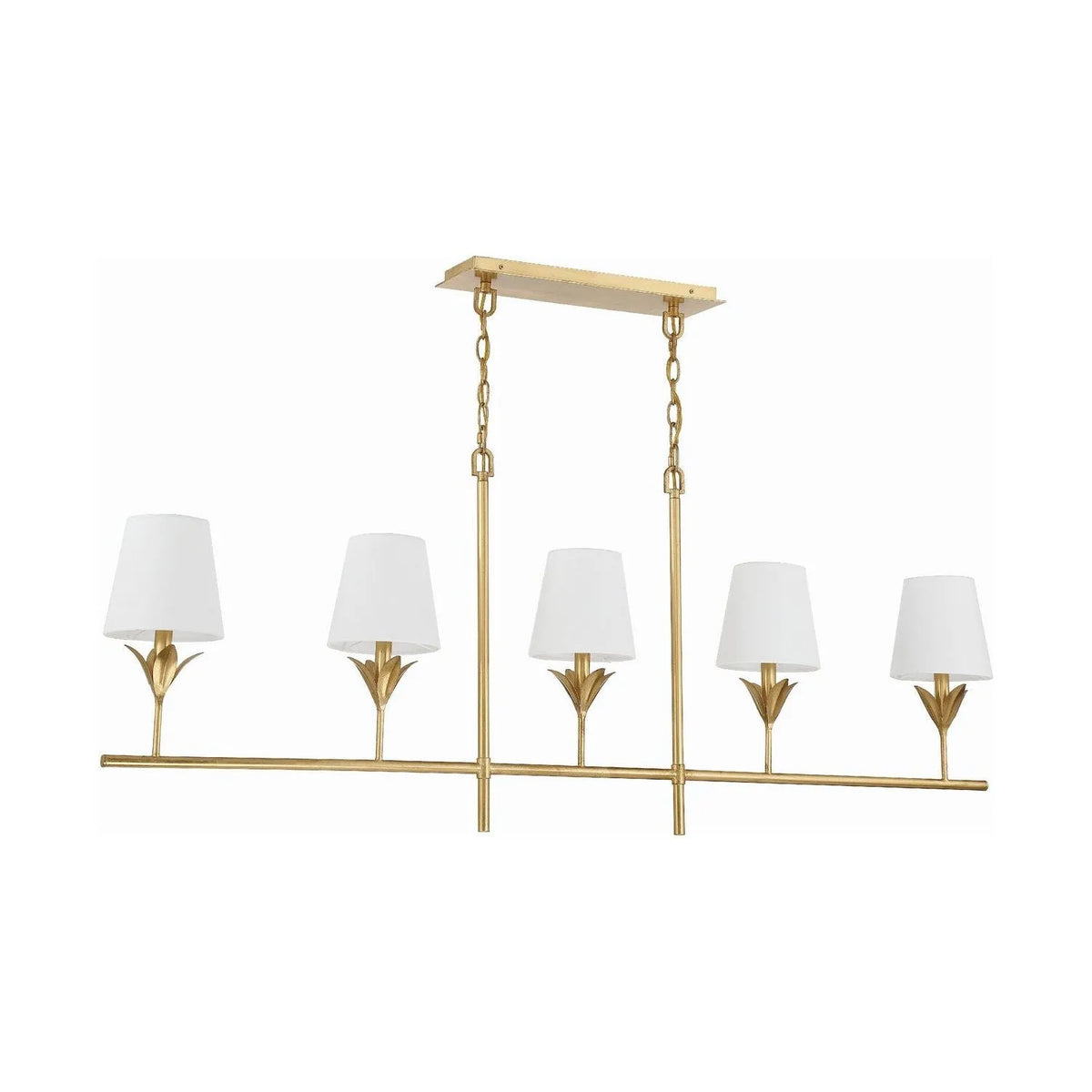 Crystorama - Broche Linear Chandelier - 537-GA | Montreal Lighting & Hardware