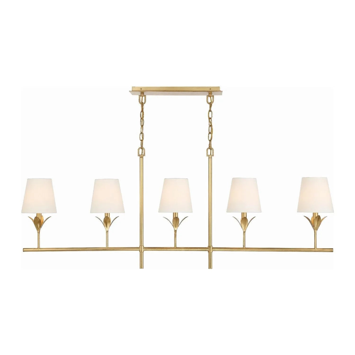 Crystorama - Broche Linear Chandelier - 537-GA | Montreal Lighting & Hardware