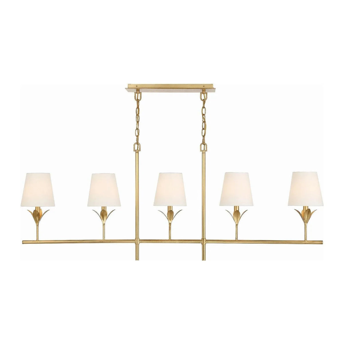 Crystorama - Broche Linear Chandelier - 537-GA | Montreal Lighting & Hardware