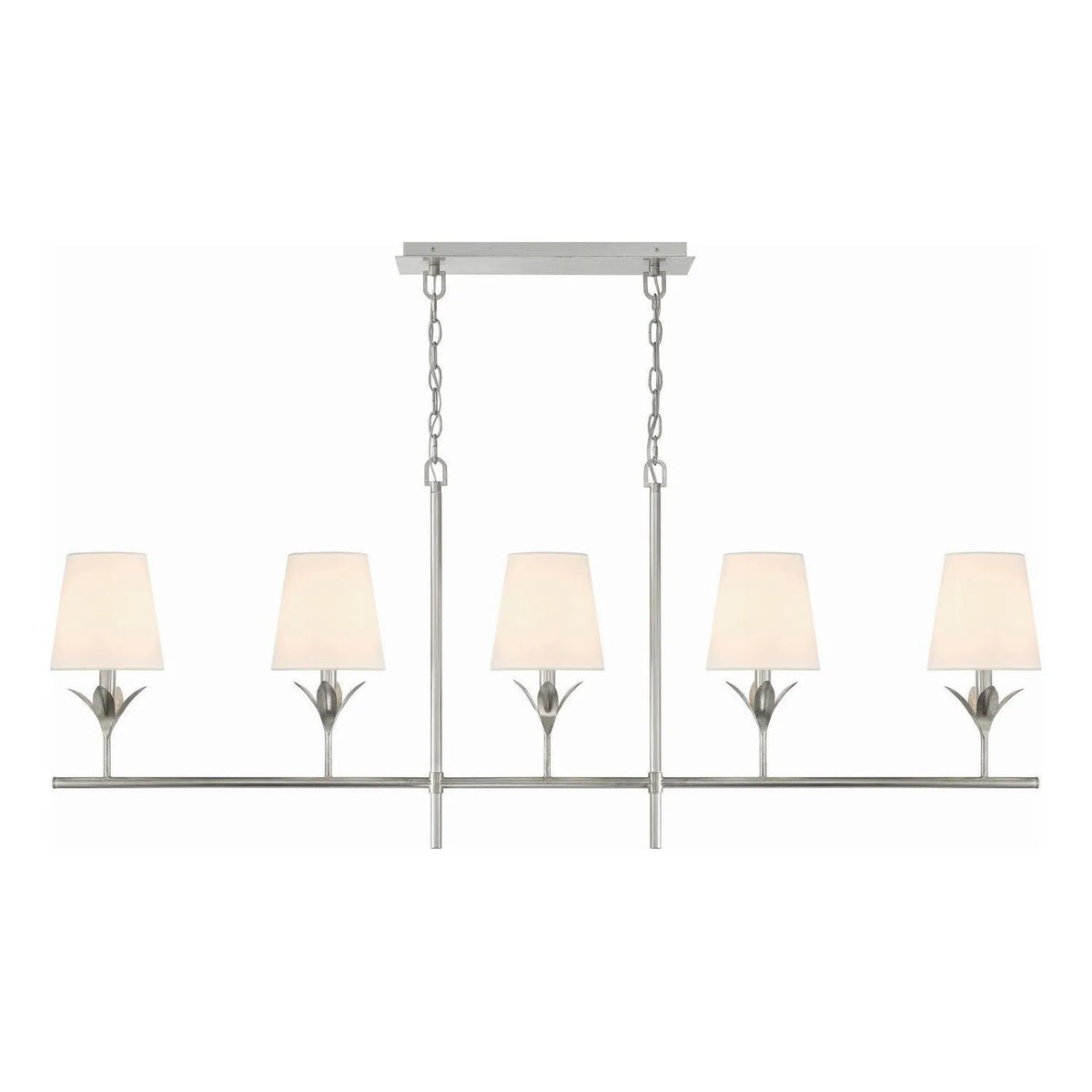 Crystorama - Broche Linear Chandelier - 537-SA | Montreal Lighting & Hardware