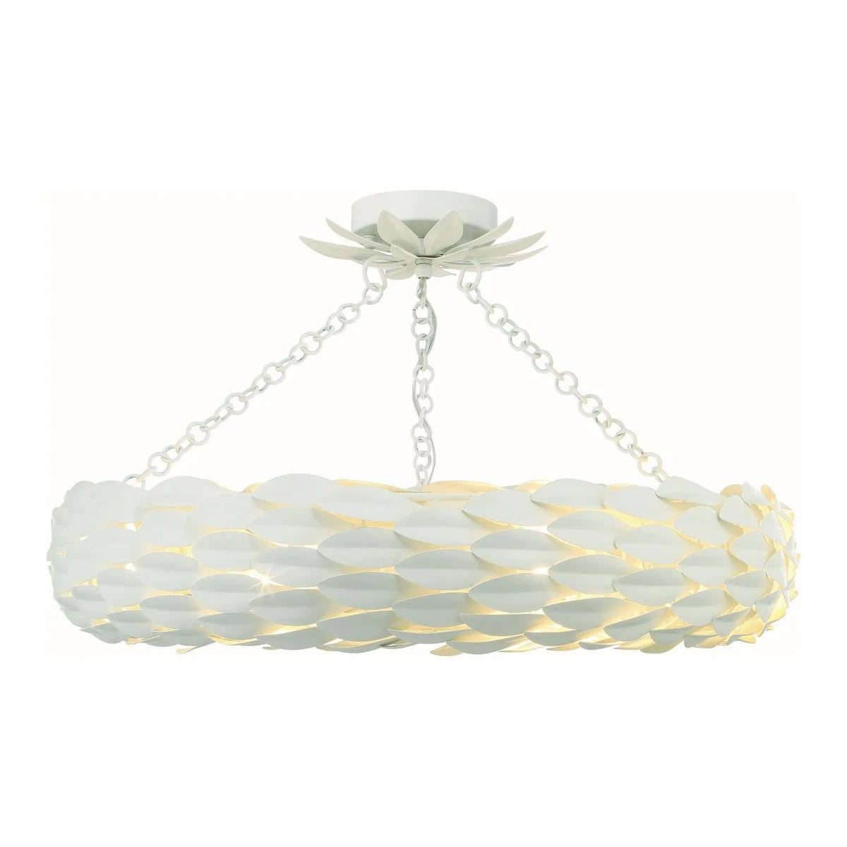 Crystorama - Broche Semi Flush Mount - Ring - 536-MT_CEILING | Montreal Lighting & Hardware