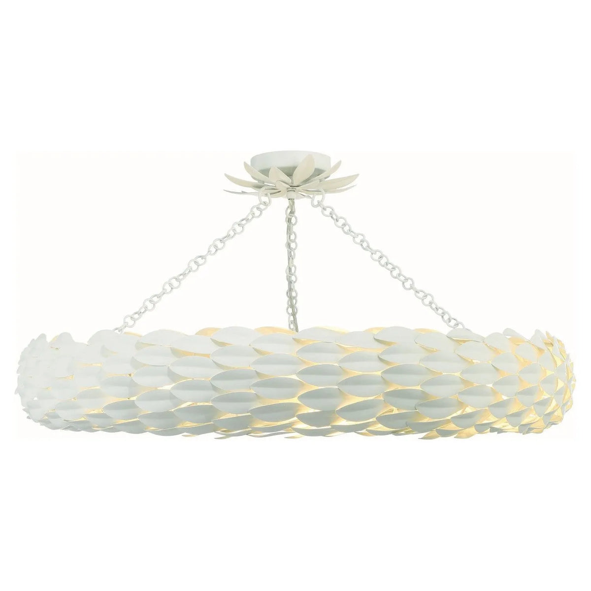 Crystorama - Broche Semi Flush Mount - Ring - 538-MT_CEILING | Montreal Lighting & Hardware