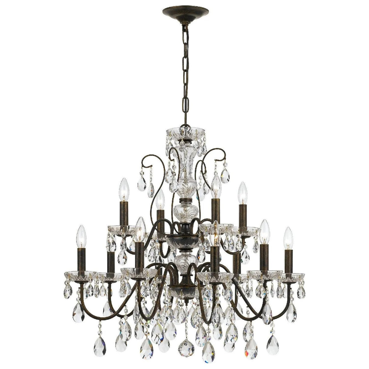 Crystorama - Butler Chandelier - 3025-EB-CL-MWP | Montreal Lighting & Hardware