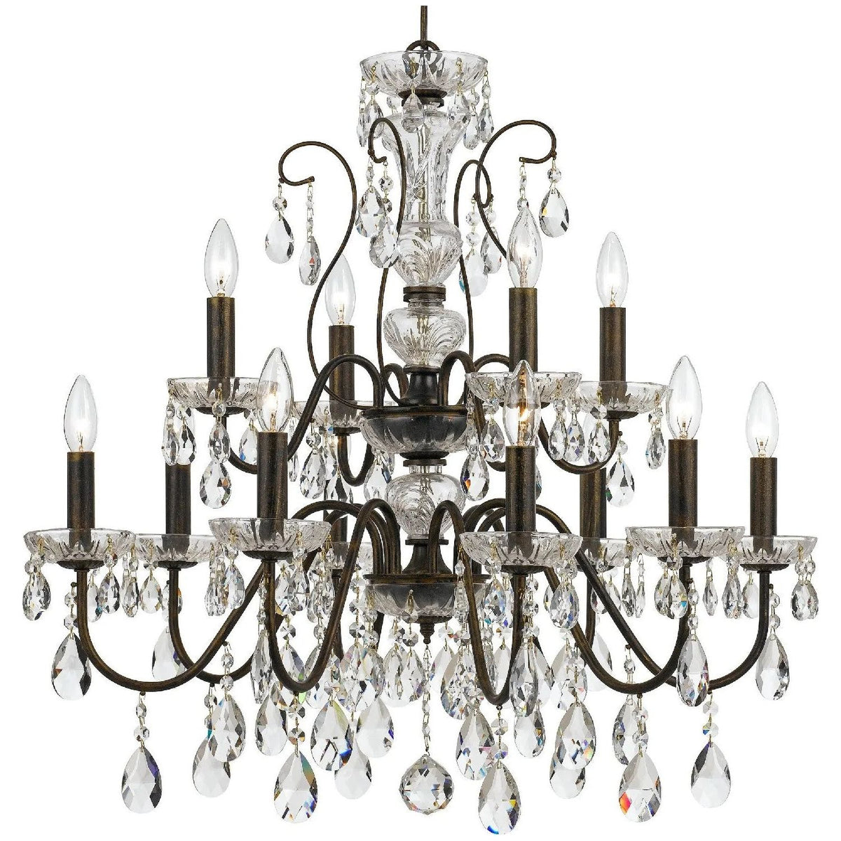 Crystorama - Butler Chandelier - 3029-EB-CL-S | Montreal Lighting & Hardware