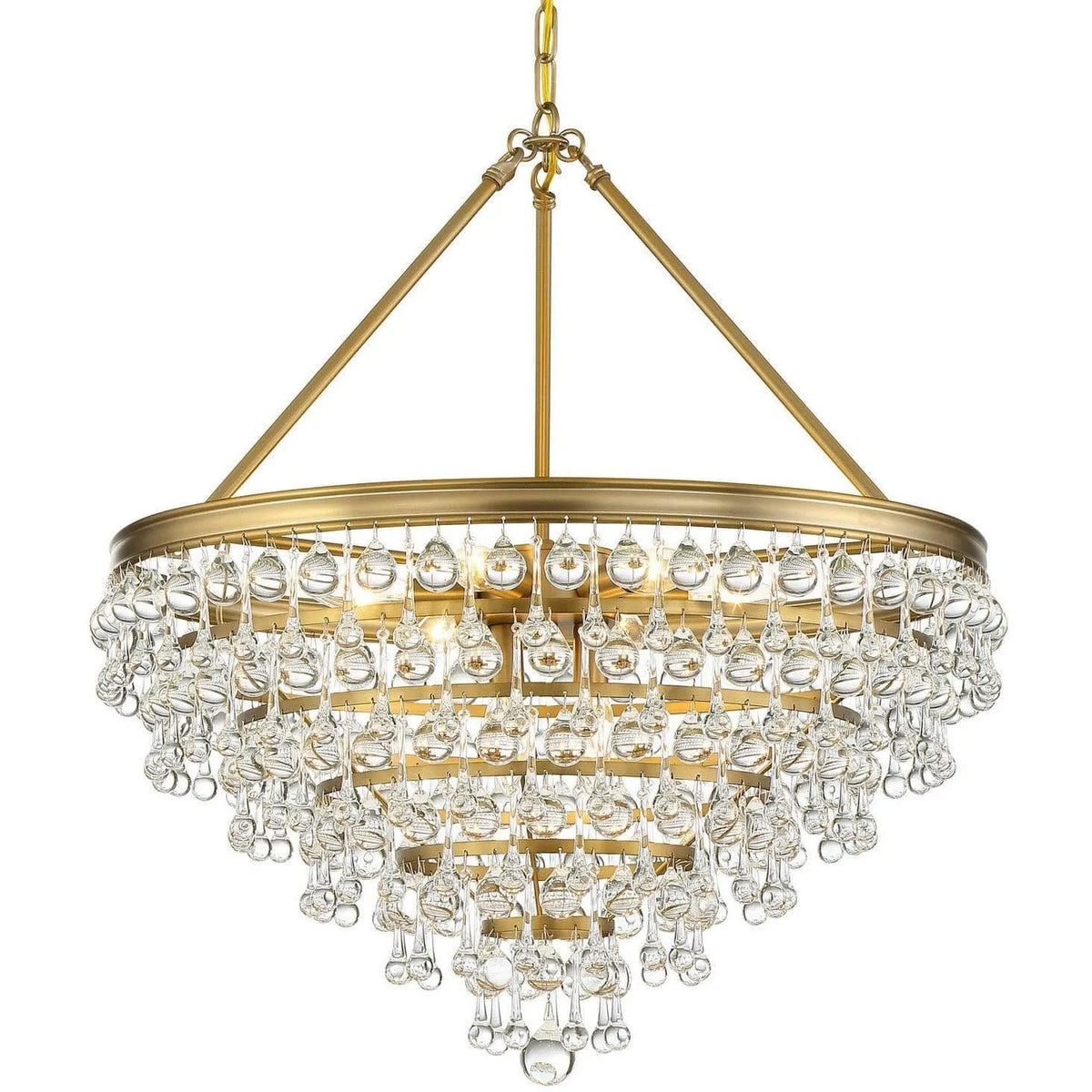 Crystorama - Calypso Eight Light Chandelier - 137-VG | Montreal Lighting & Hardware