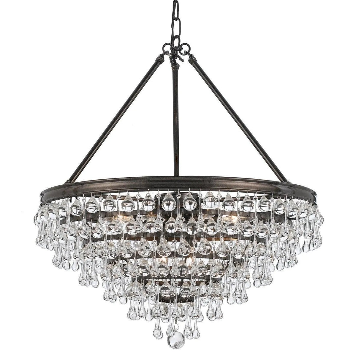 Crystorama - Calypso Eight Light Chandelier - 137-VZ | Montreal Lighting & Hardware