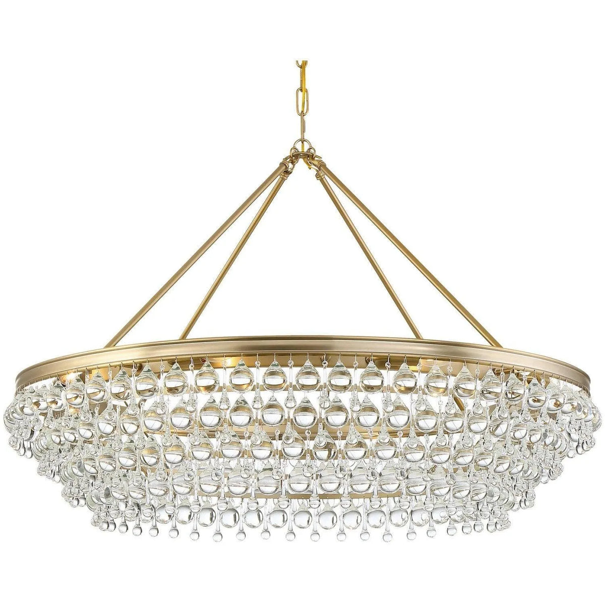 Crystorama - Calypso Eight Light Chandelier - 278-VG | Montreal Lighting & Hardware