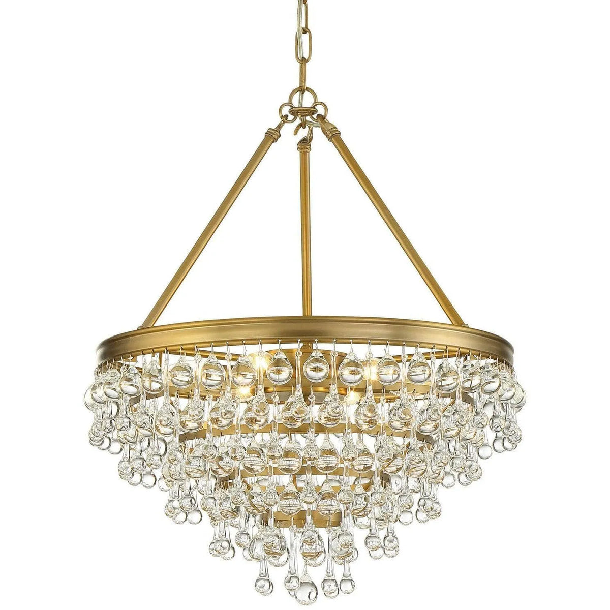 Crystorama - Calypso Six Light Chandelier - 136-VG | Montreal Lighting & Hardware