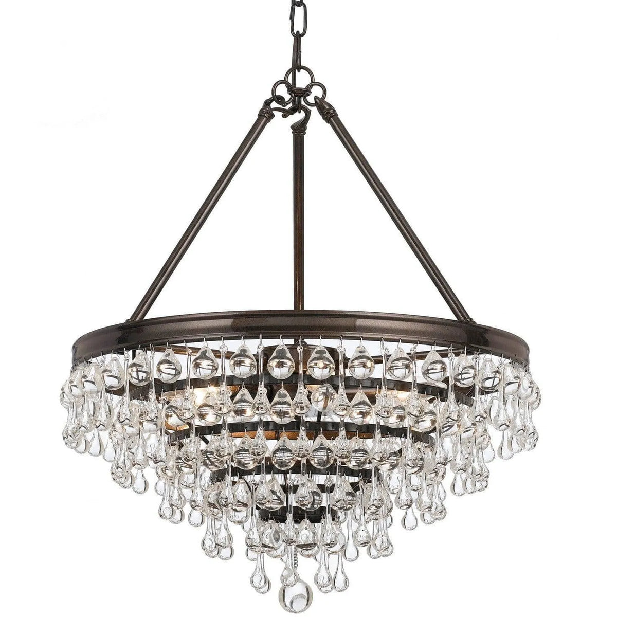 Crystorama - Calypso Six Light Chandelier - 136-VZ | Montreal Lighting & Hardware