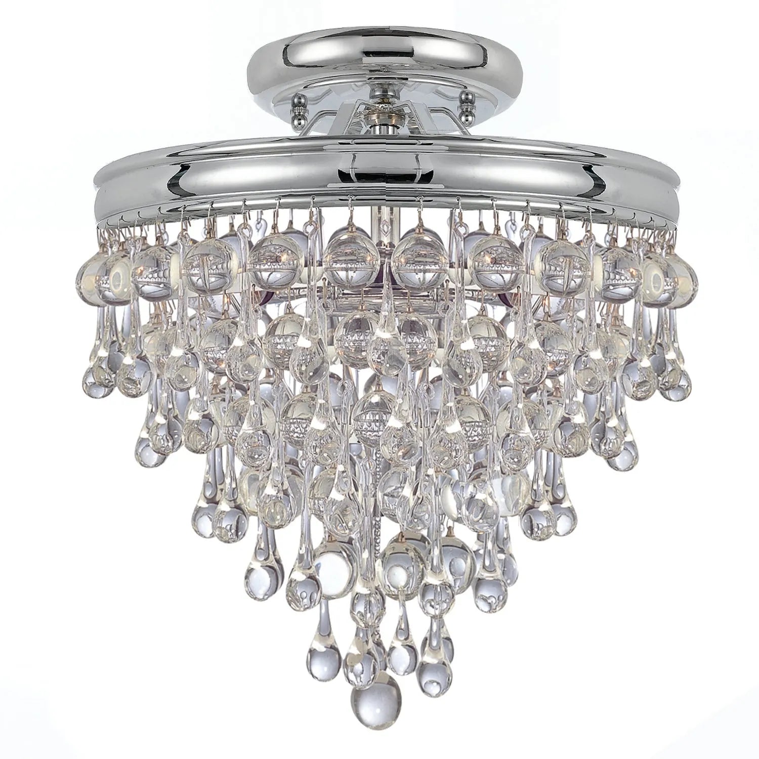 Crystorama - Calypso Three Light Ceiling Mount - 130-CH_CEILING | Montreal Lighting & Hardware