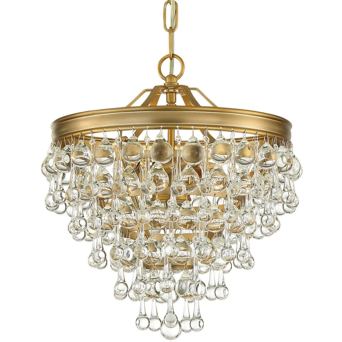 Crystorama - Calypso Three Light Mini Chandelier - 130-VG | Montreal Lighting & Hardware