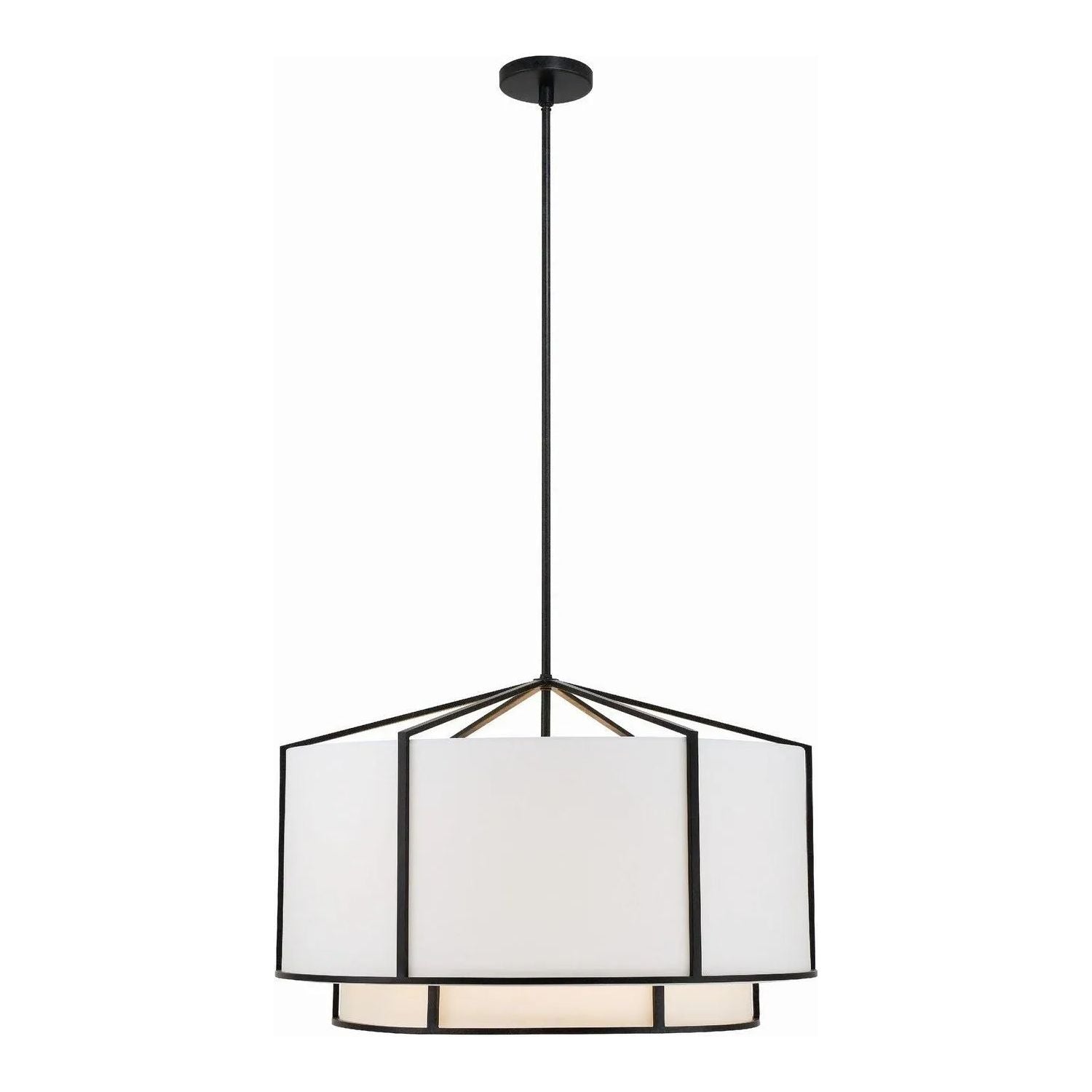 Crystorama - Carlyn Chandelier - CAR-9209-BK | Montreal Lighting & Hardware