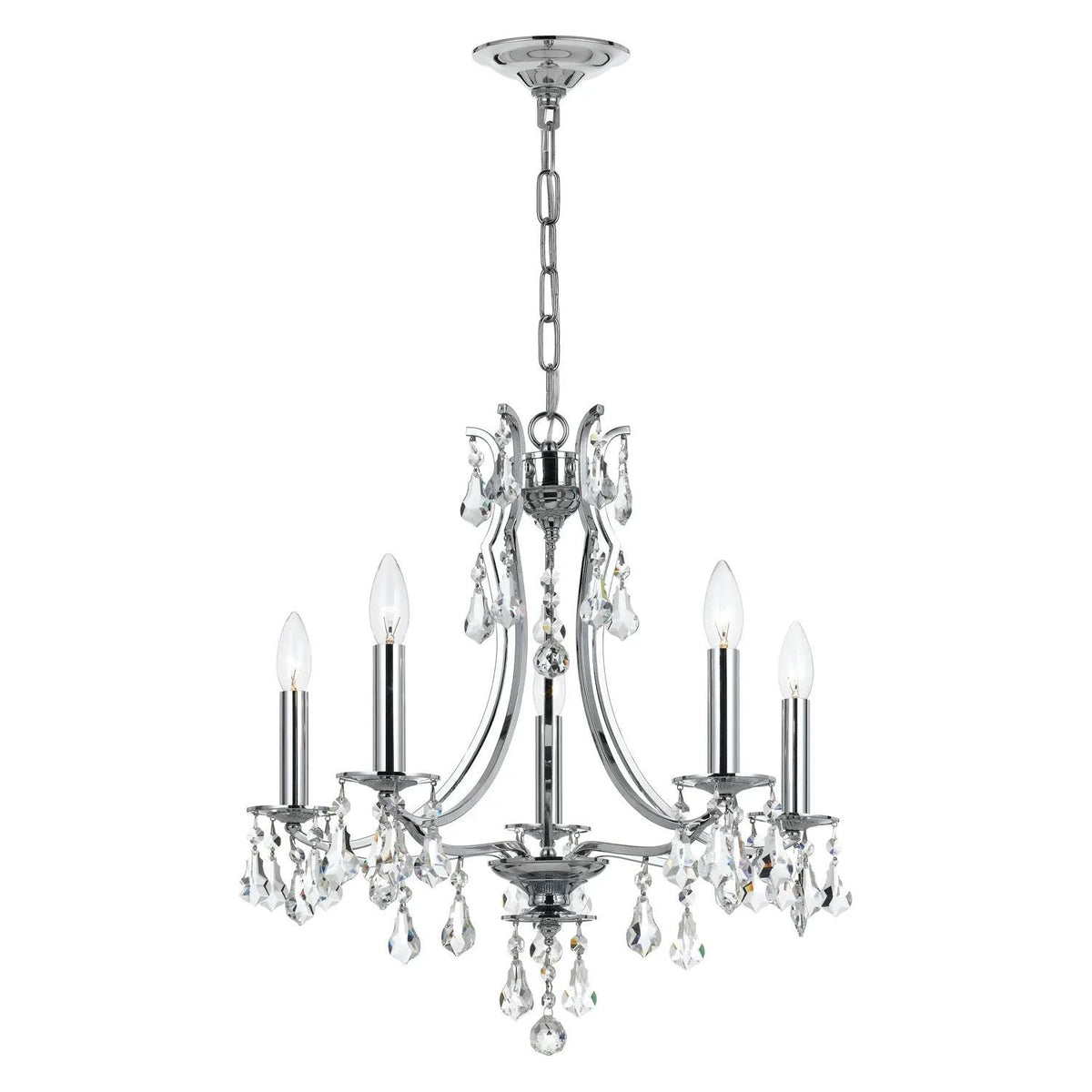 Crystorama - Cedar Chandelier - 5938-CH-CL-MWP | Montreal Lighting & Hardware