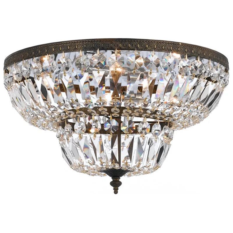 Crystorama - Ceiling Mount Ceiling Mount With Swarovski Spectra Crystal - 724-EB-CL-SAQ | Montreal Lighting & Hardware