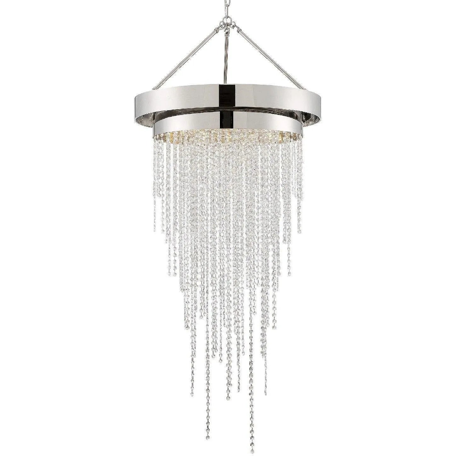 Crystorama - Clarksen Six Light Chandelier - CLA-A3207-PN-CL-MWP | Montreal Lighting & Hardware