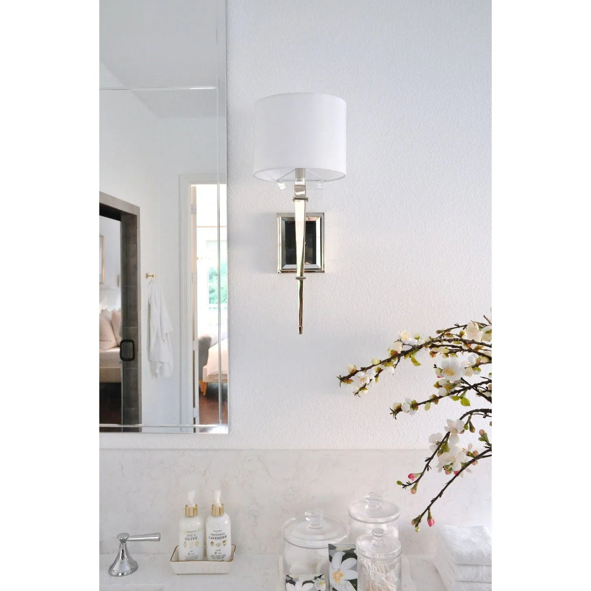 Crystorama - Clifton One Light Wall Mount - CLI-231-AG | Montreal Lighting & Hardware