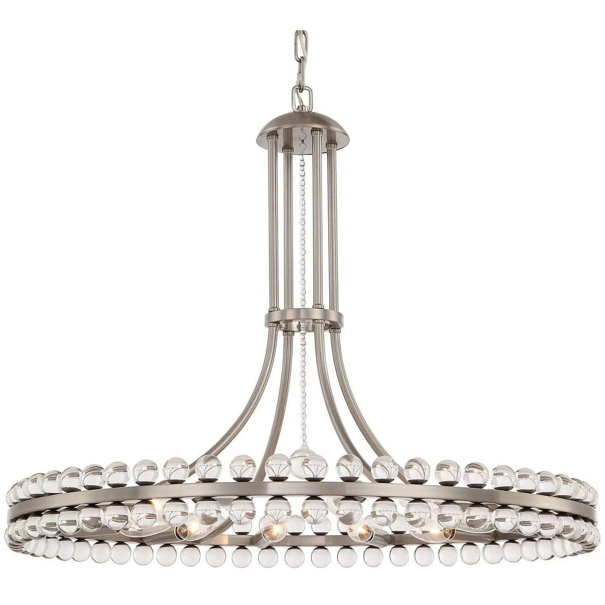 Crystorama - Clover 12 Light Chandelier - CLO-8899-BN | Montreal Lighting & Hardware