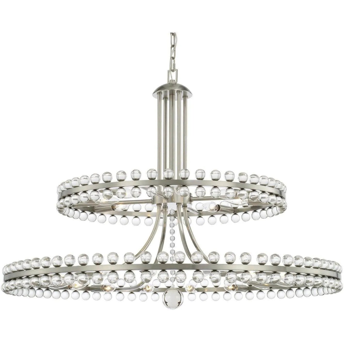 Crystorama - Clover 24 Light Chandelier - CLO-8890-BN | Montreal Lighting & Hardware