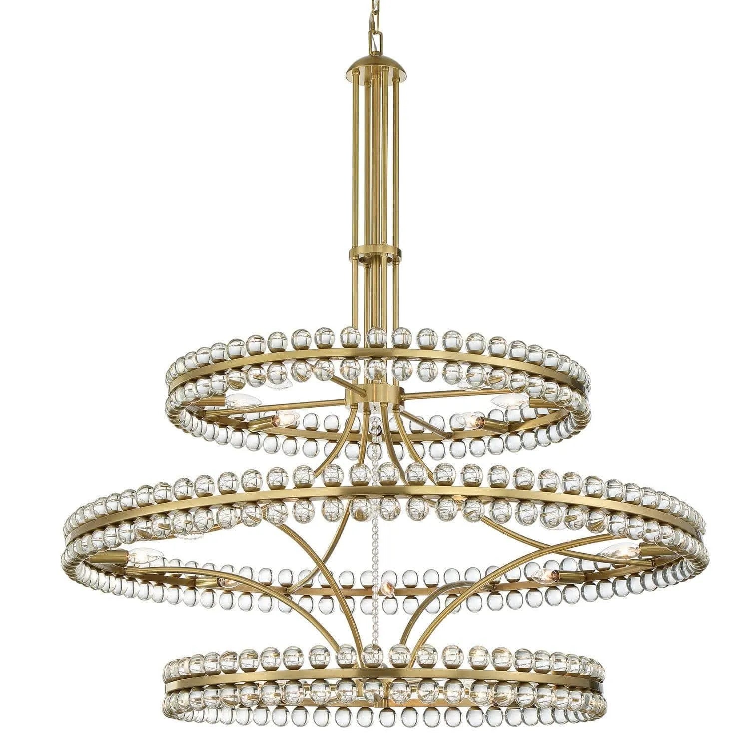 Crystorama - Clover Chandelier - CLO-8000-AG | Montreal Lighting & Hardware