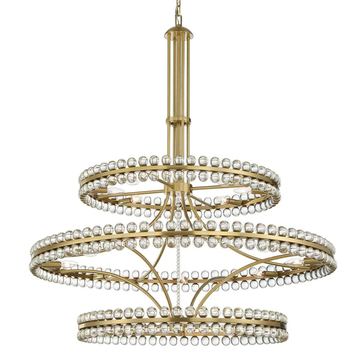 Crystorama - Clover Chandelier - CLO-8000-AG | Montreal Lighting & Hardware