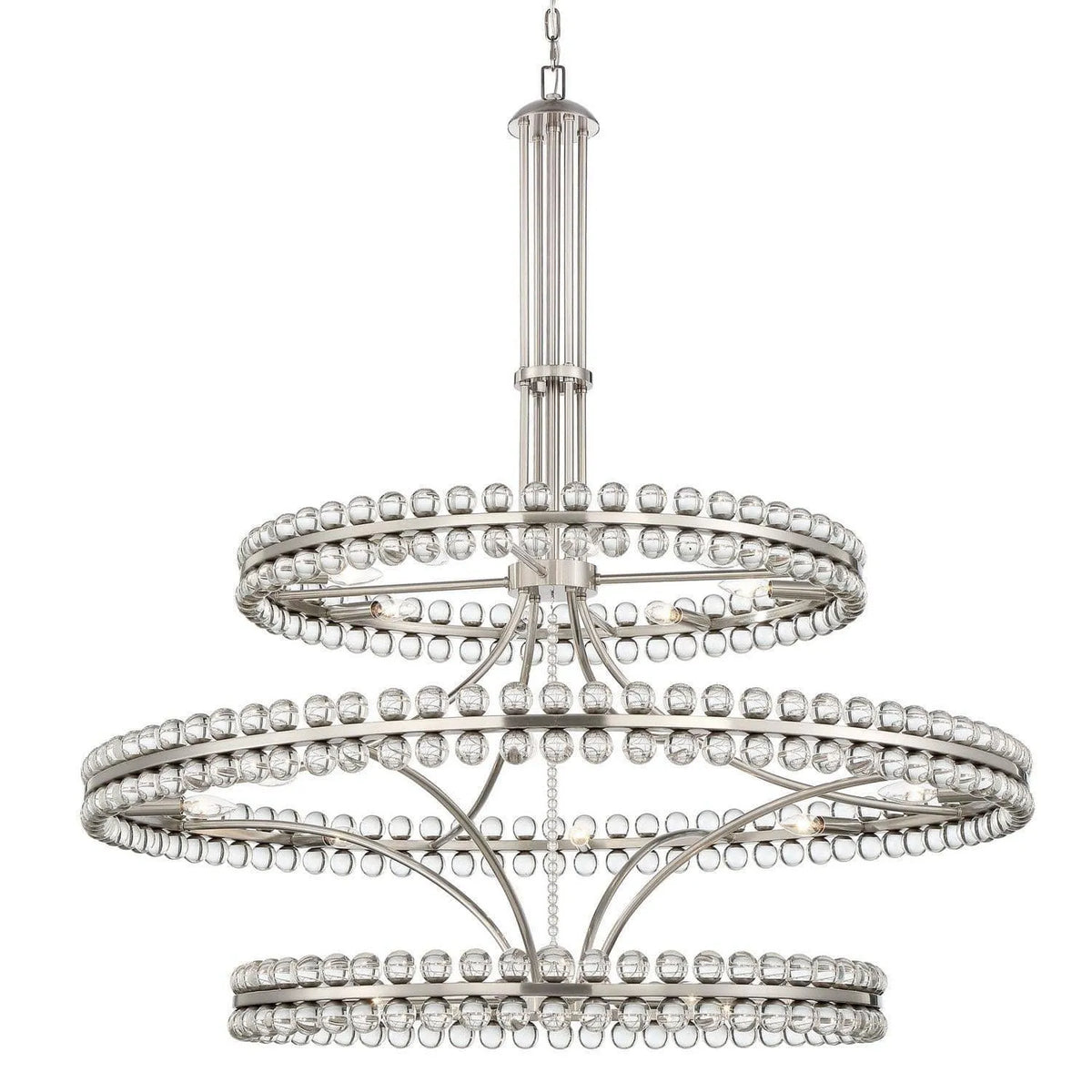 Crystorama - Clover Chandelier - CLO-8000-BN | Montreal Lighting & Hardware