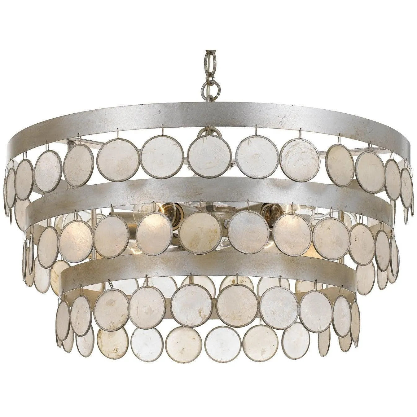 Crystorama - Coco Six Light Chandelier - 6006-SA | Montreal Lighting & Hardware