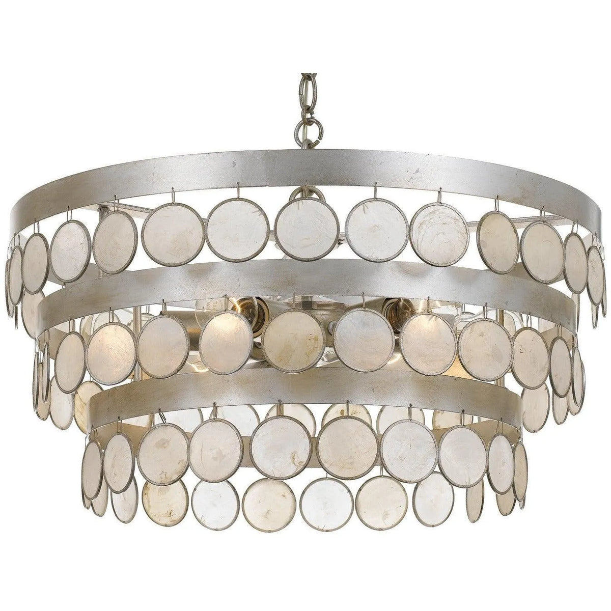 Crystorama - Coco Six Light Chandelier - 6006-SA | Montreal Lighting & Hardware