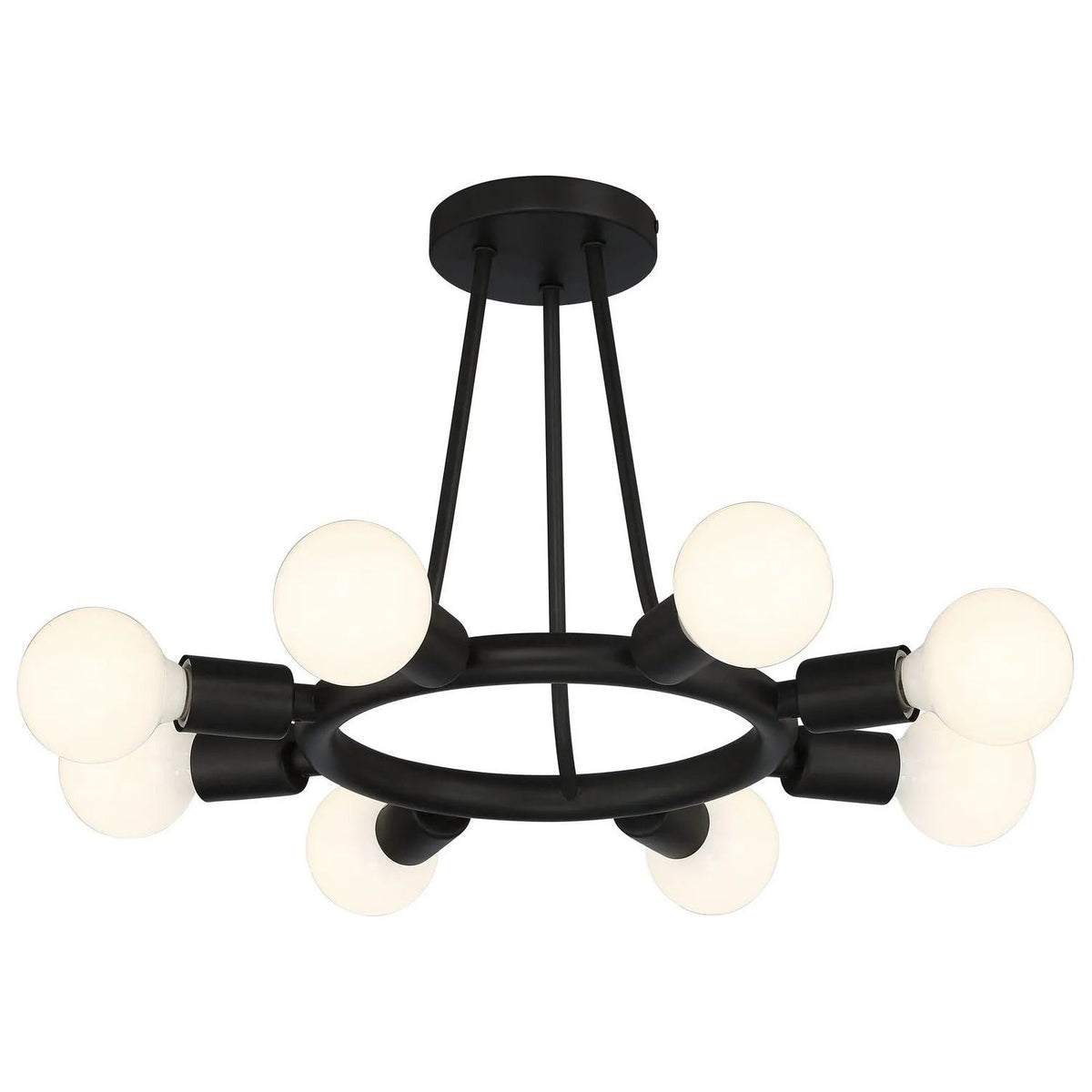 Crystorama - Dakota Ceiling Mount - 9043-BK | Montreal Lighting & Hardware