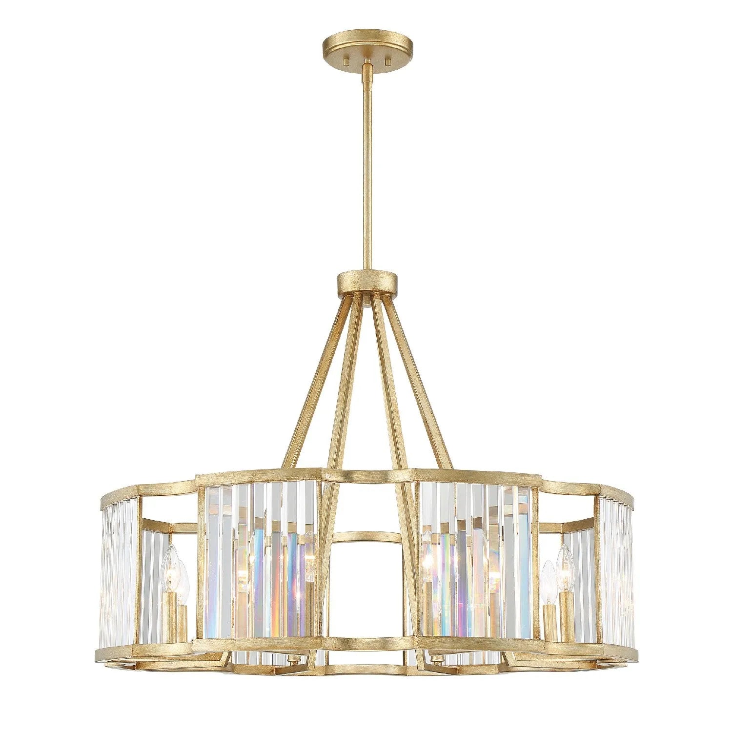 Crystorama - Darcy Eight Light Pendant - DAR-1018-DT | Montreal Lighting & Hardware