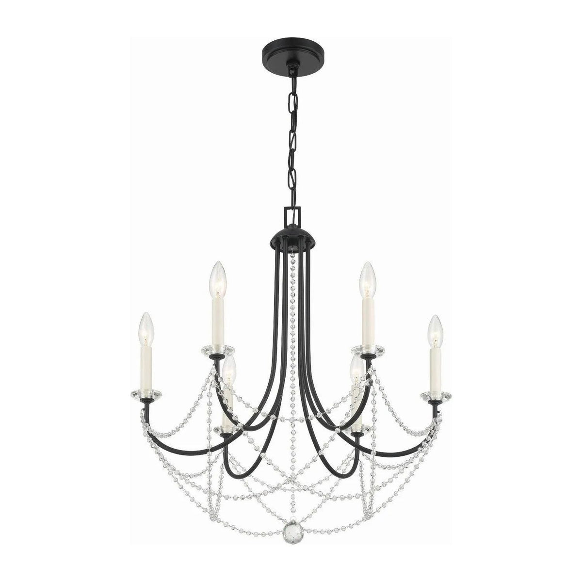 Crystorama - Delilah Chandelier - DEL-90806-MK | Montreal Lighting & Hardware