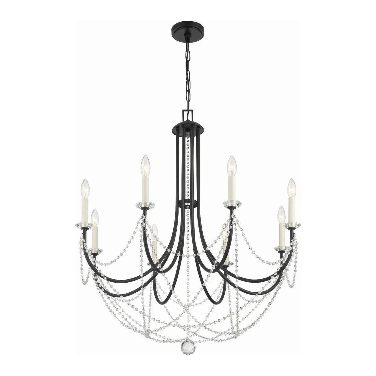 Crystorama - Delilah Chandelier - DEL-90808-MK | Montreal Lighting & Hardware