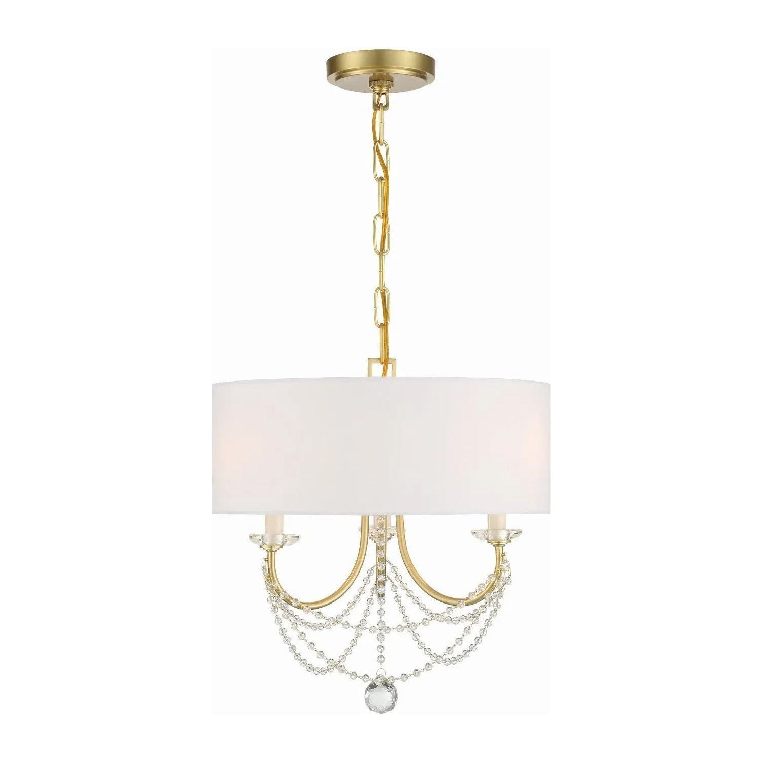 Crystorama - Delilah Mini Chandelier - DEL-90803-AG | Montreal Lighting & Hardware