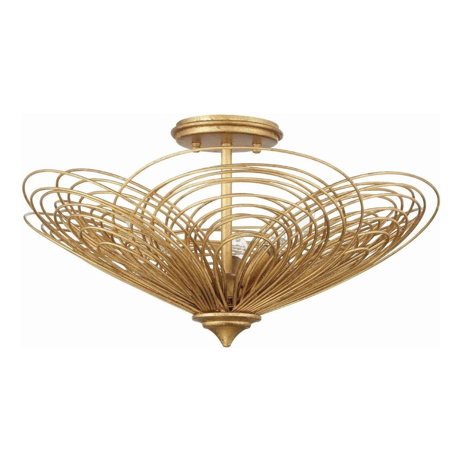 Crystorama - Doral Ceiling Mount - DOR-B7703-RG | Montreal Lighting & Hardware