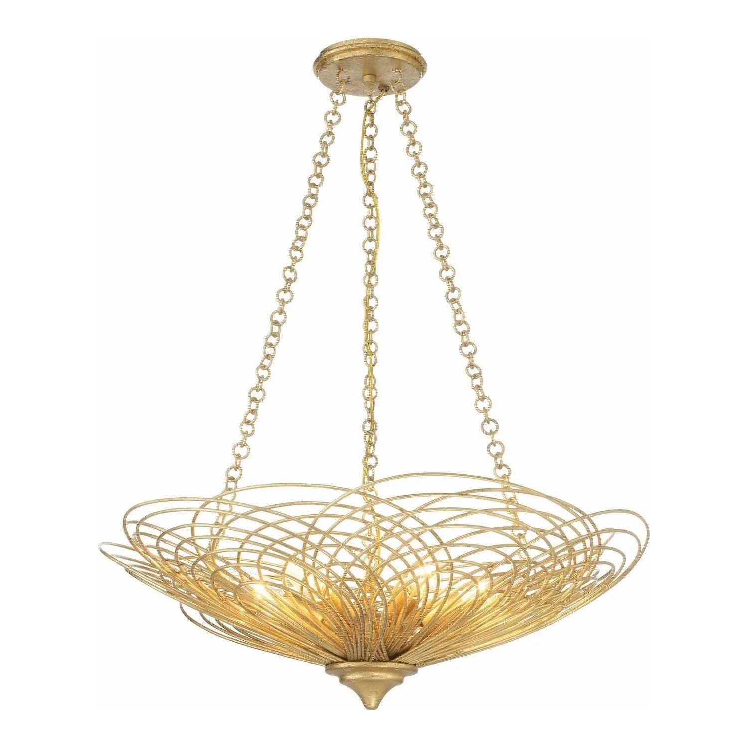 Crystorama - Doral Chandelier - DOR-B7706-RG | Montreal Lighting & Hardware