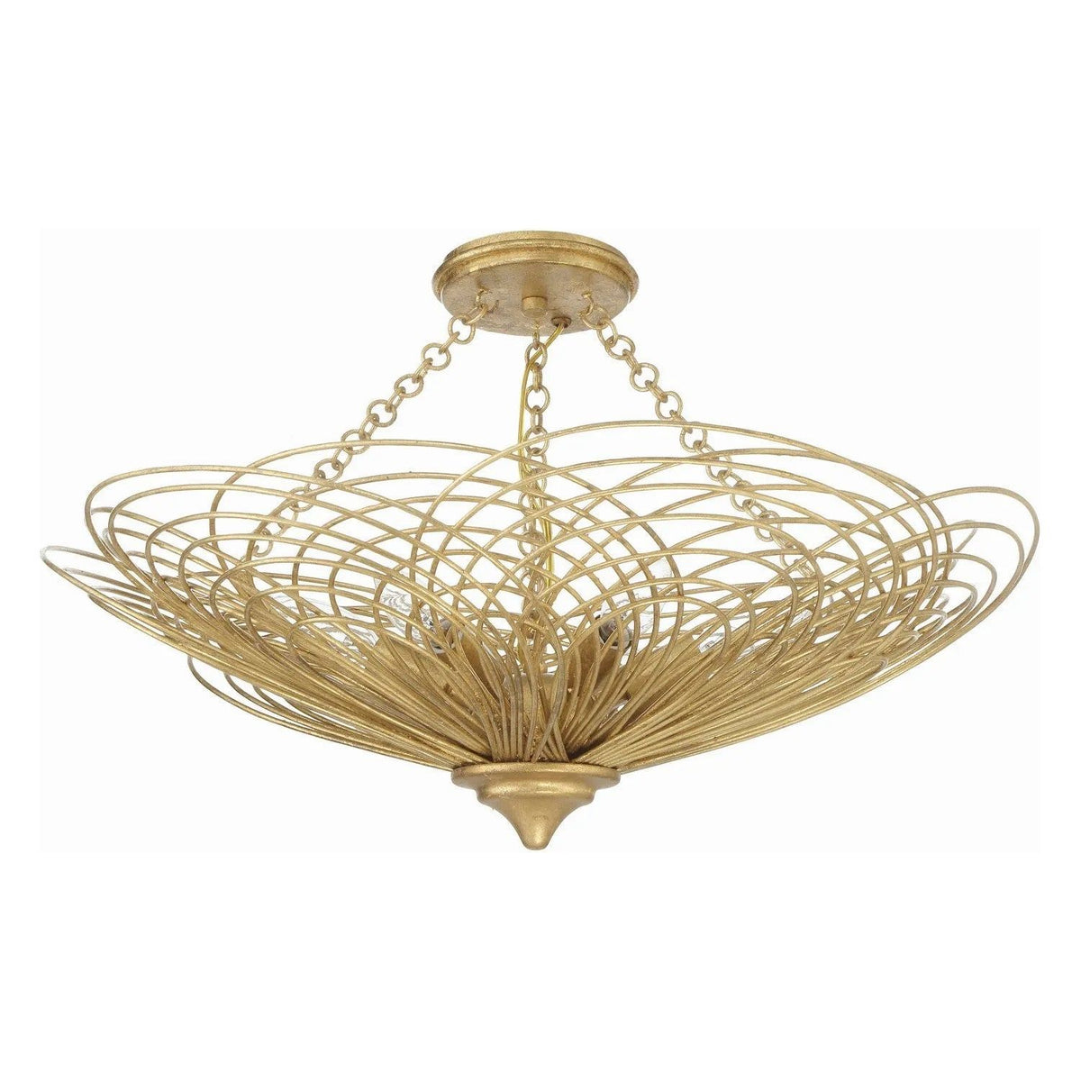 Crystorama - Doral Semi Flush Mount - DOR-B7706-RG_CEILING | Montreal Lighting & Hardware