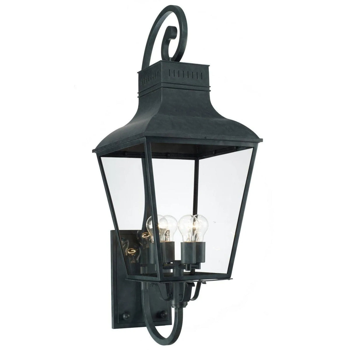 Crystorama - Dumont Four Light Outdoor Wall Mount - DUM-9804-GE | Montreal Lighting & Hardware