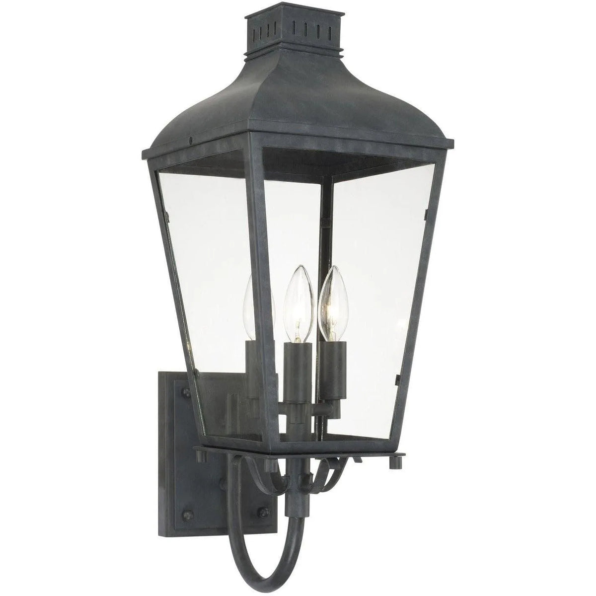 Crystorama - Dumont Three Light Outdoor Wall Mount - DUM-9802-GE | Montreal Lighting & Hardware