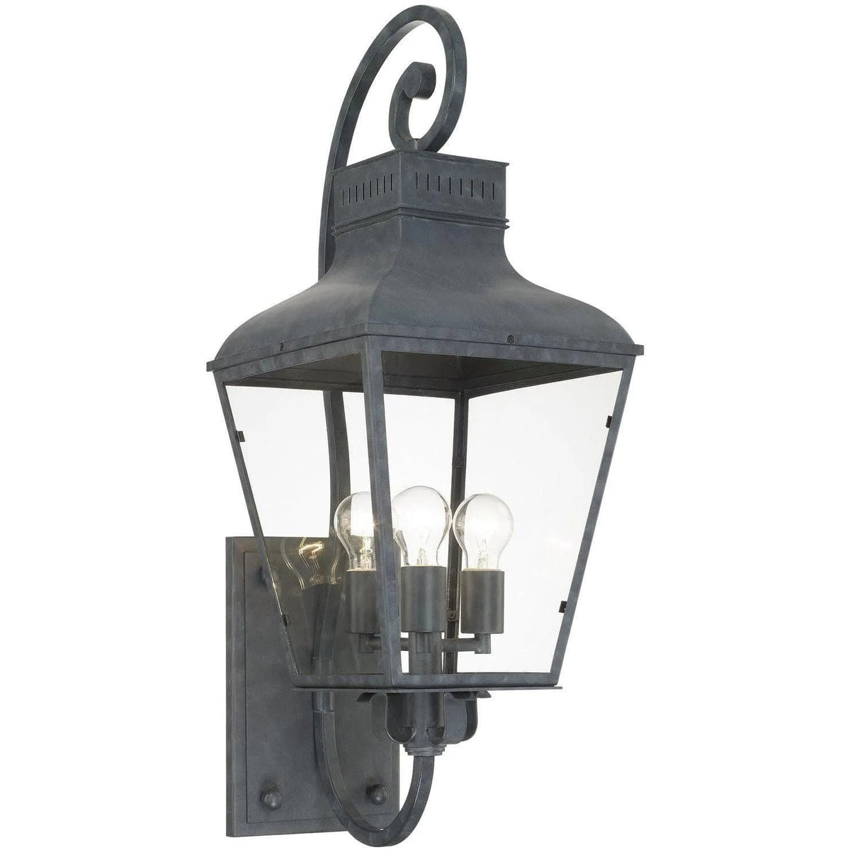 Crystorama - Dumont Three Light Outdoor Wall Mount - DUM-9803-GE | Montreal Lighting & Hardware