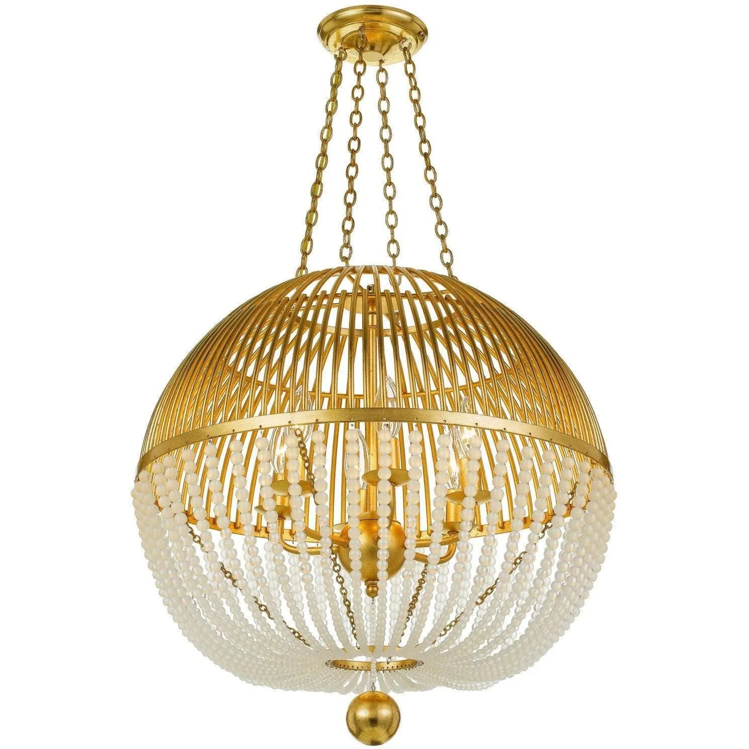 Crystorama - Duval Six Light Chandelier - DUV-626-GA | Montreal Lighting & Hardware