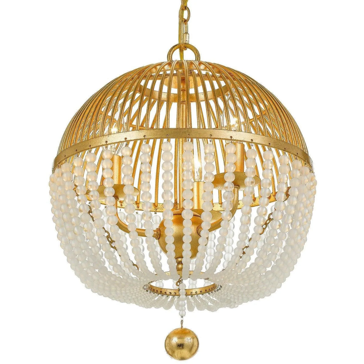 Crystorama - Duval Three Light Mini Chandelier - DUV-623-GA | Montreal Lighting & Hardware