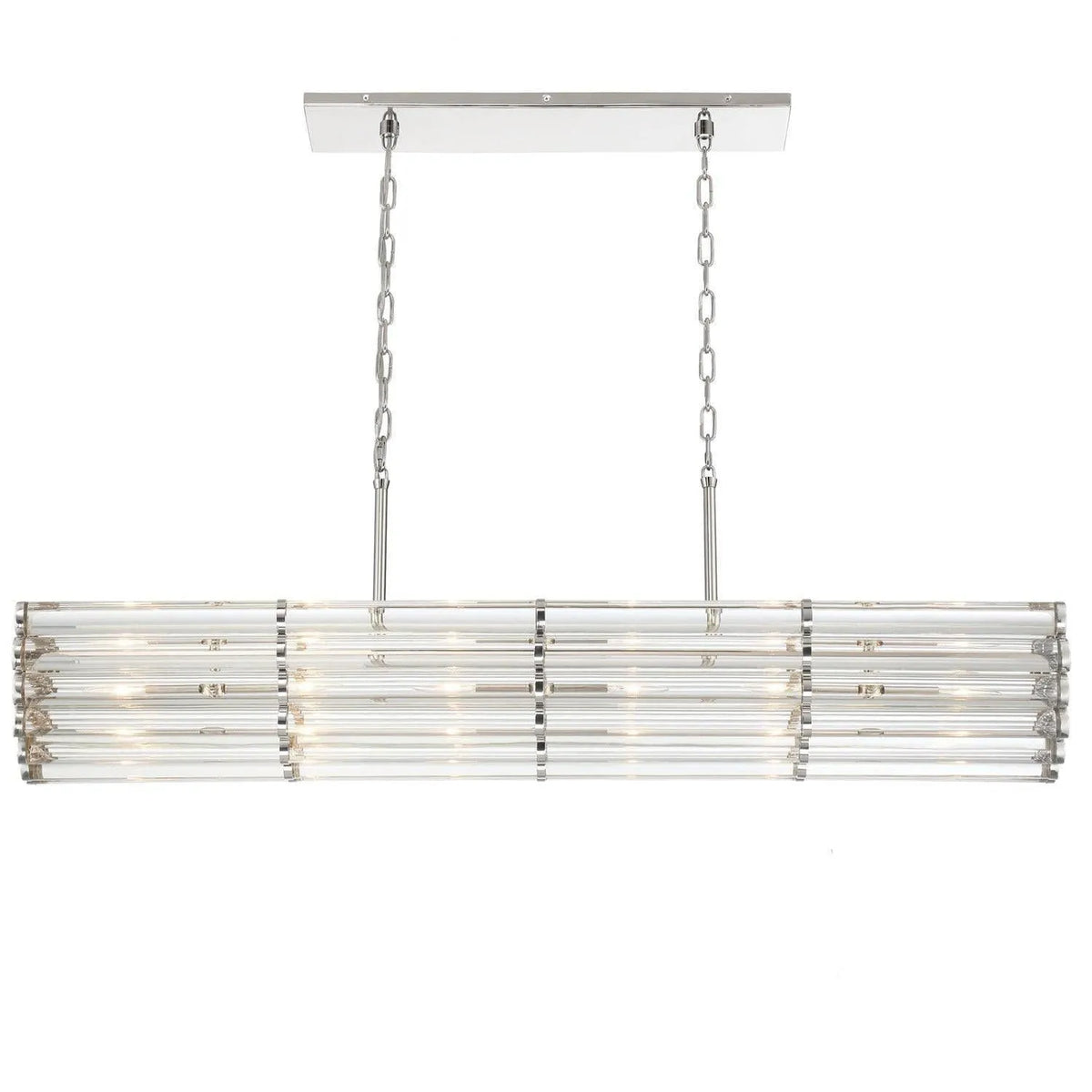 Crystorama - Elliot Linear Chandelier - ELL-B3007-PN | Montreal Lighting & Hardware