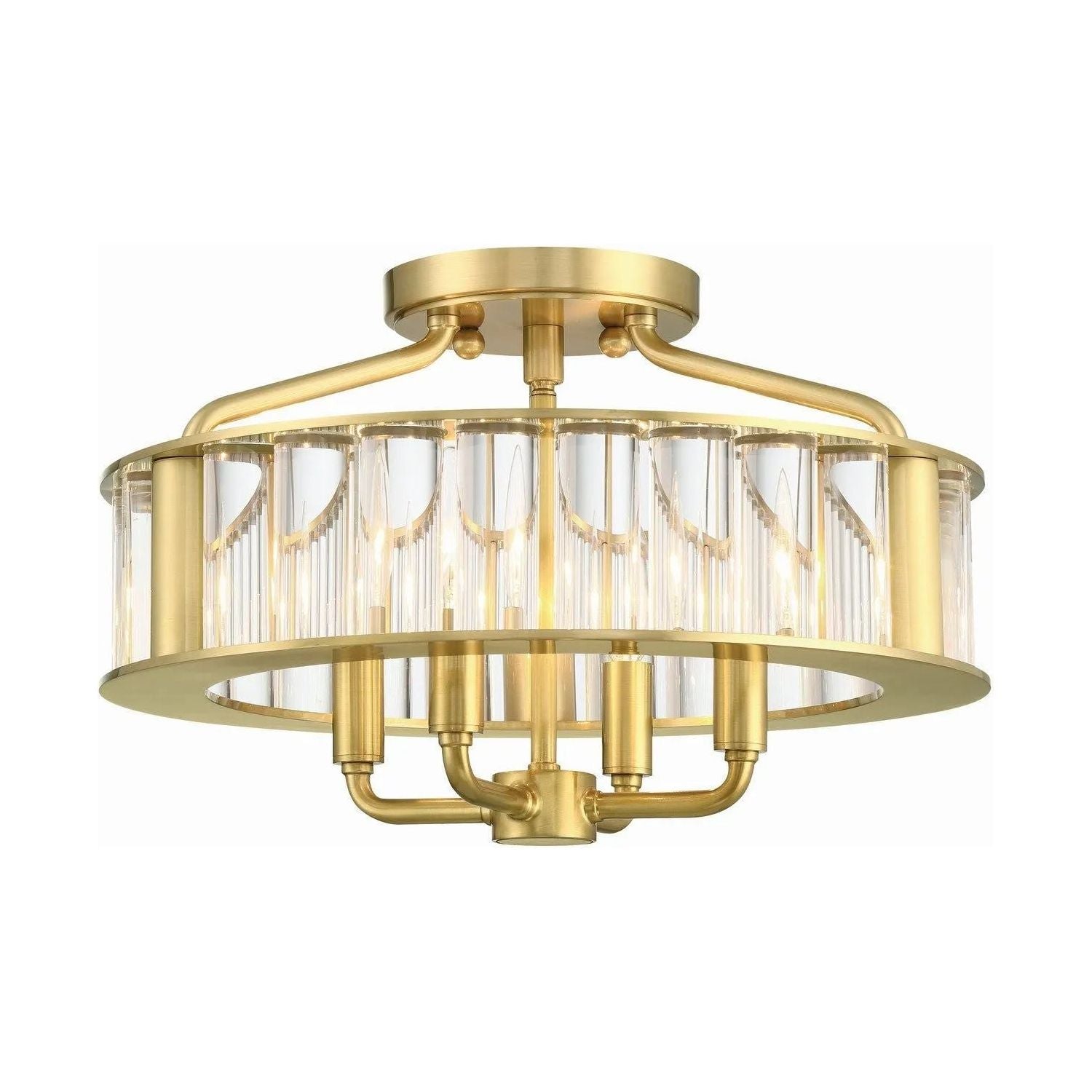 Crystorama - Farris Ceiling Mount - FAR-6000-AG | Montreal Lighting & Hardware