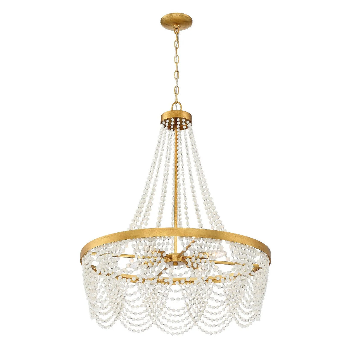 Crystorama - Fiona Four Light Chandelier - FIO-A9104-GA-CL | Montreal Lighting & Hardware