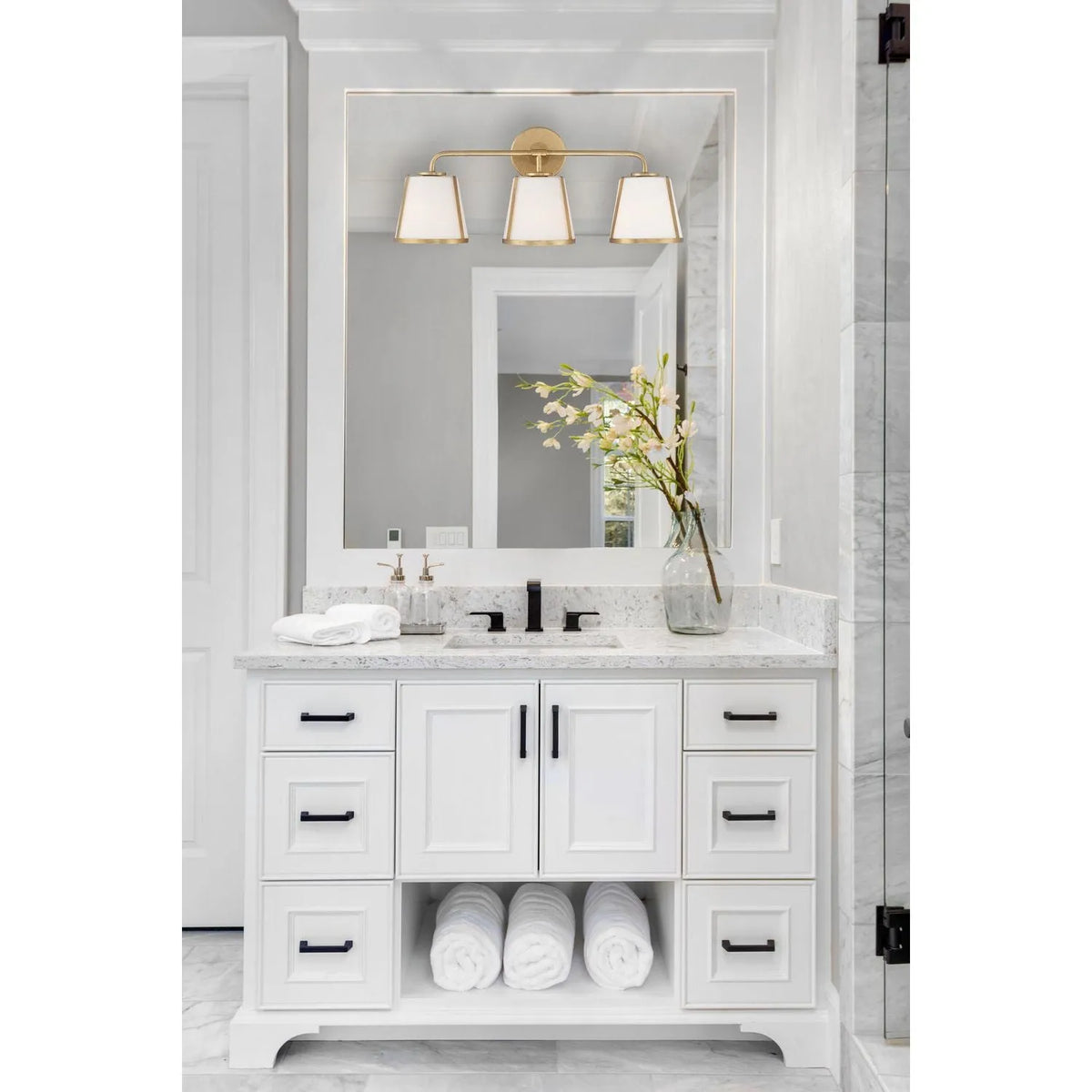 Crystorama - Fulton Bath Vanity - FUL-913-BK | Montreal Lighting & Hardware